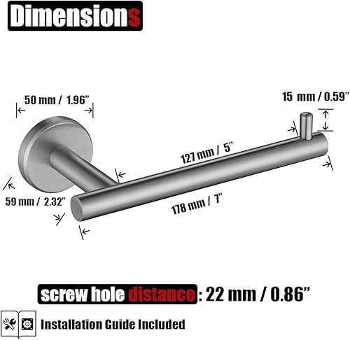 Miniatura 2 de JQK A1 soporte para papel higiénico, TPH100-P