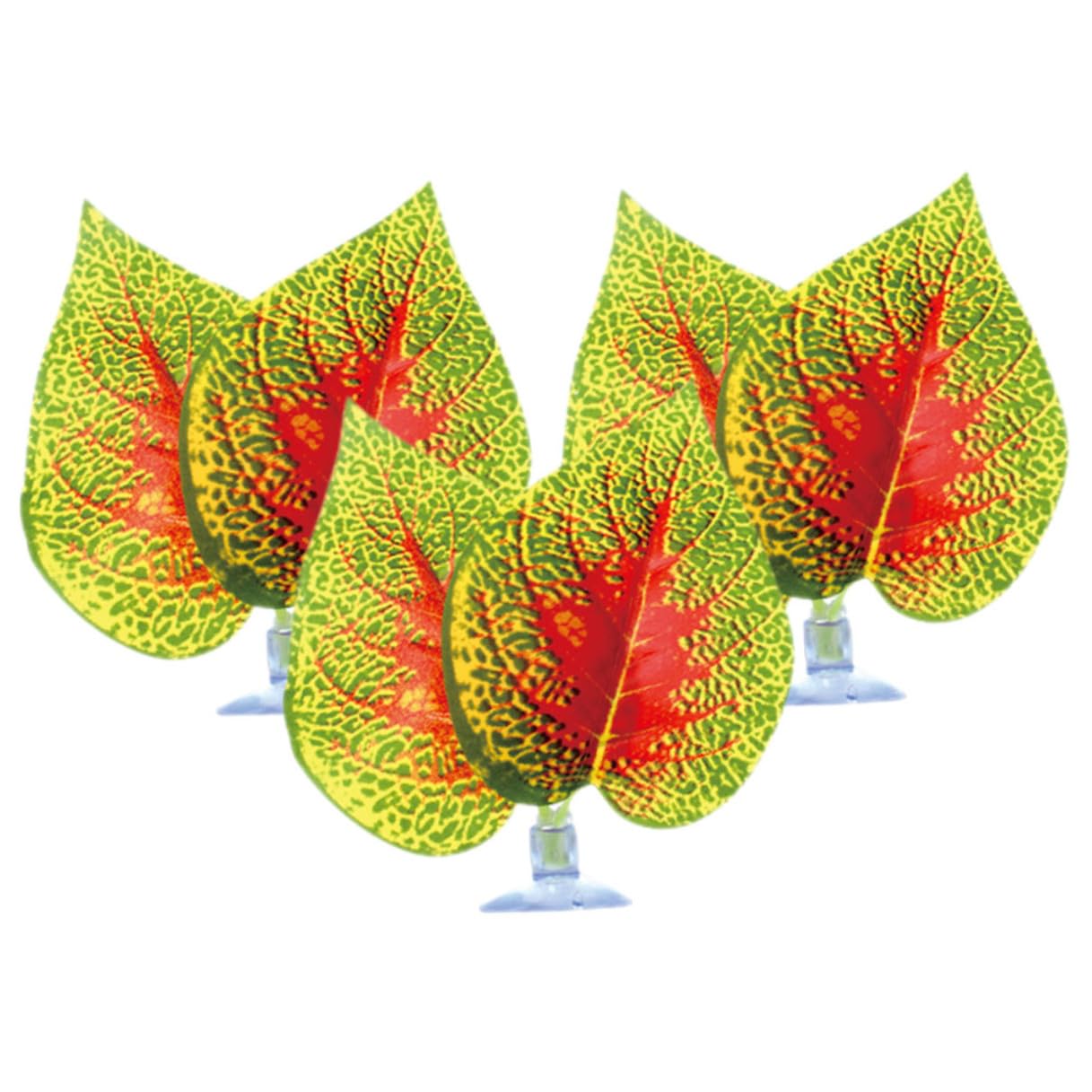 3pcs Vivid Faux Plant Betta Hammock Leaves with Suction Cups Wear Resistant Resin Aquarium D cor for Freshwater