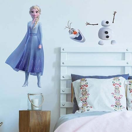 Amazon.com: RoomMates RMK4142GM Disney Frozen 2 Elsa y Olaf Peel and Stick  Calcomanías de pared : Todo lo demás