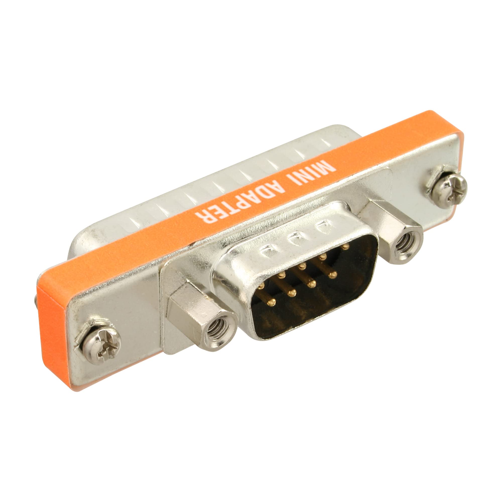InLine 31219L AT Adapter, 9-Pin Sub D Plug to 25-Pin Sub D Plug, Short