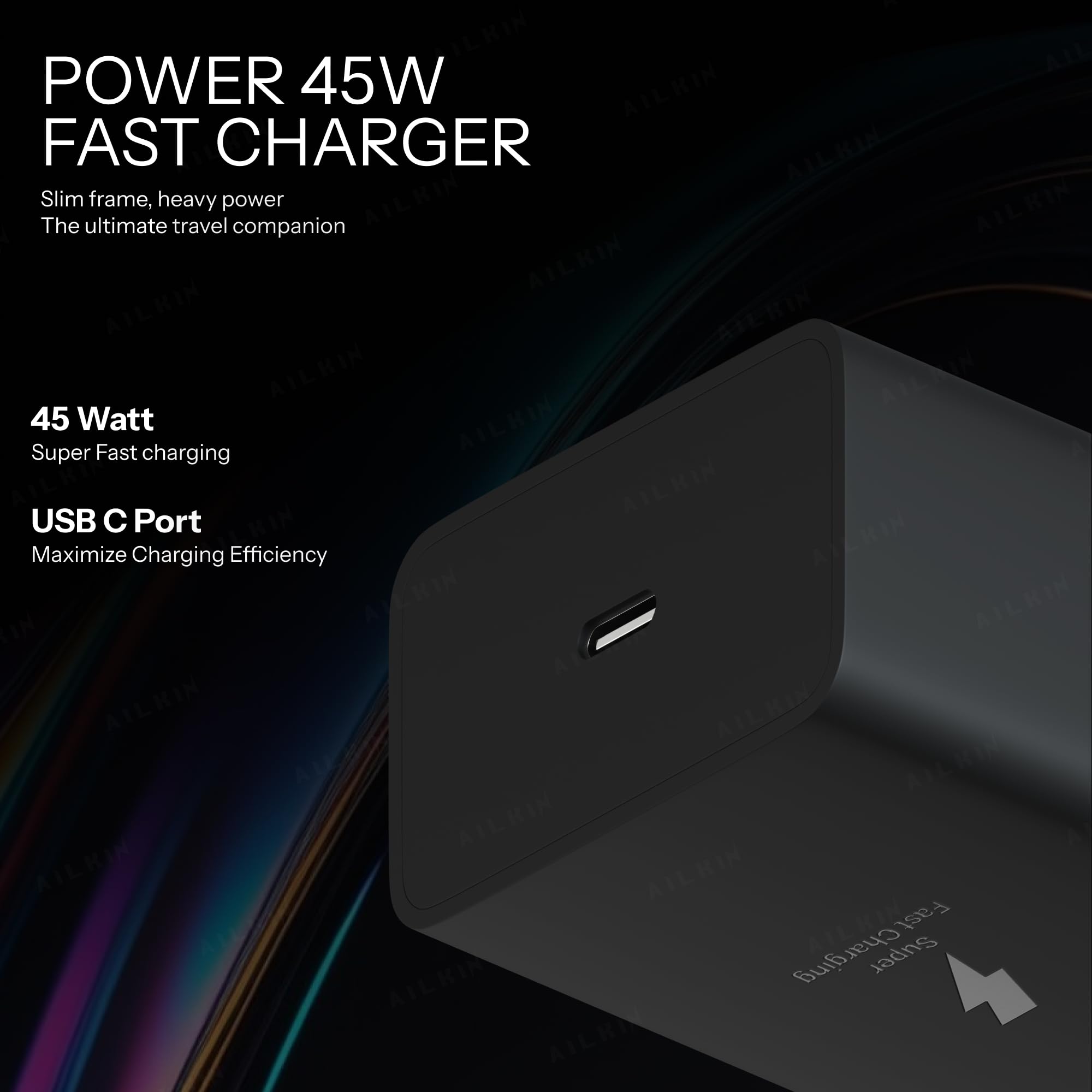 45W GaN Type-C Samsung Compatible Super Fast Charger by Ailkin — Amazon image 3