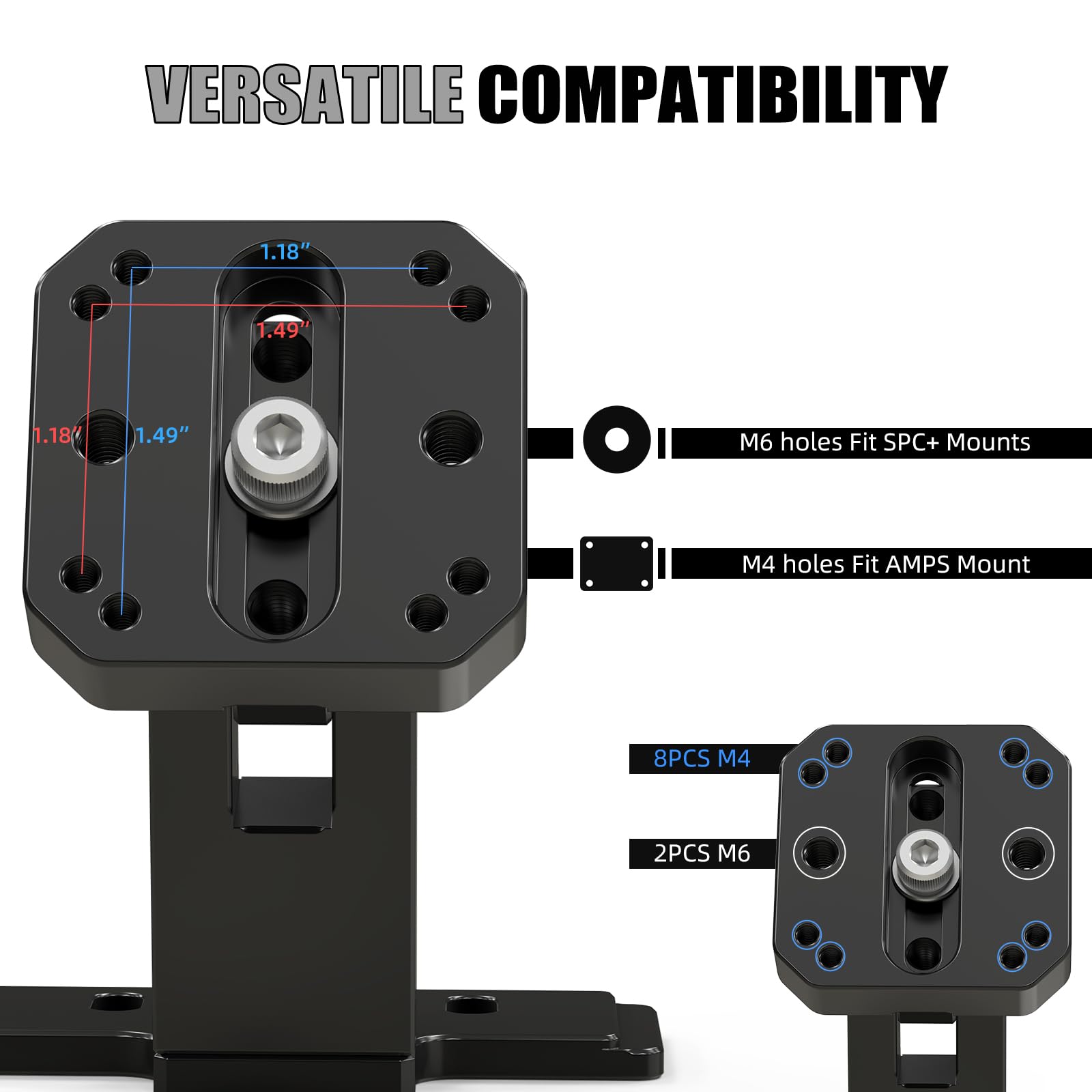 NICECNC Gerätehalterung, GPS-Handyhalterung, Navigationshalterung Compatible with 790 890 Adventure, 890 Adventure R 2023–2024, 890 Adventure R Rally 2024, Aluminium, CNC, eloxiert, schwarz
