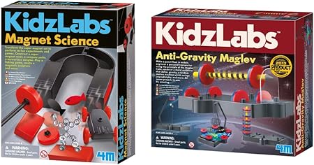 Toysmith Magnet Science Kit and Anti Gravity Magnetic Levitation Kit; Defy Gravity Magnetic Science Set