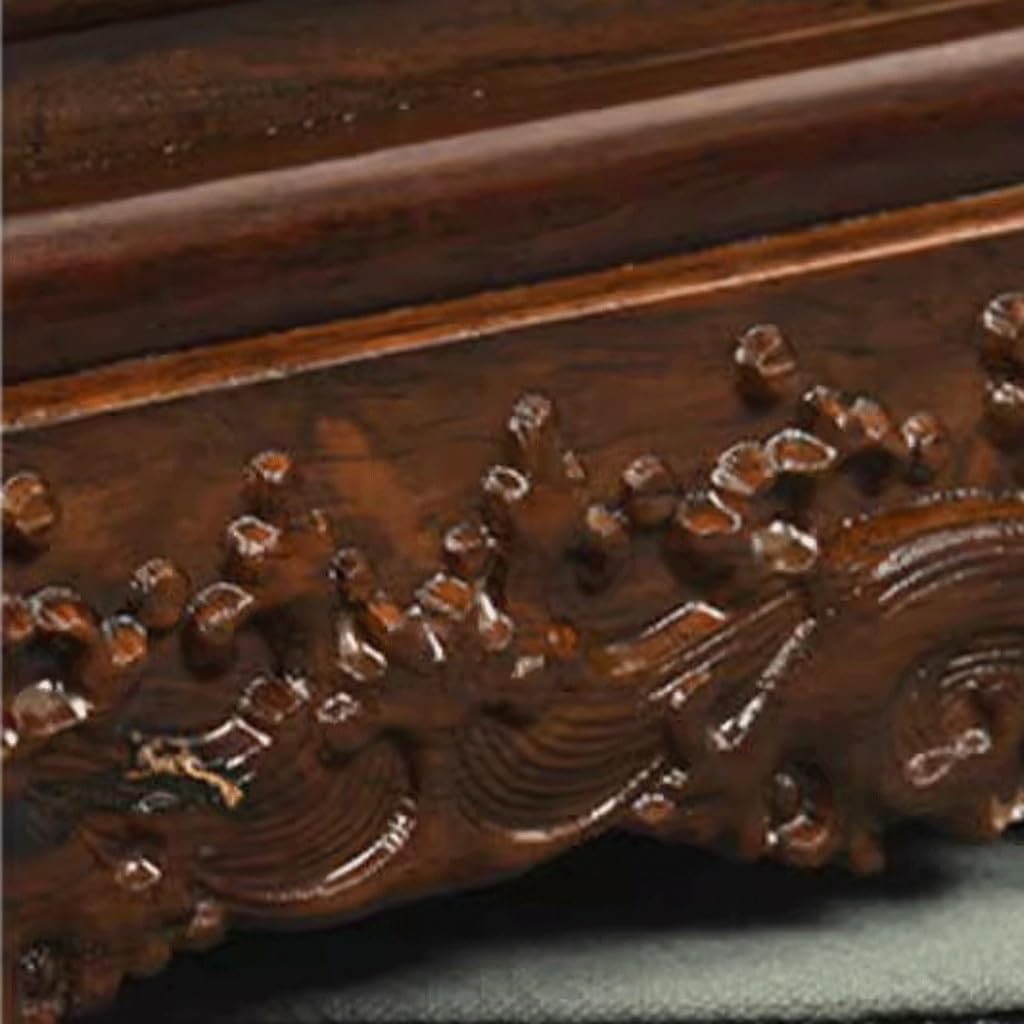 Bonsai Pedestal Vase Pedestal Stands Carved Solid Wood Base Vase Flower Pot Buddha Statue Ornaments Wooden Bracket Base Planter Stand Plant Holder