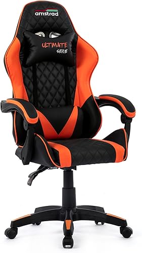 Amstrad Ultimate-Orange Fauteuil/Chaise de Bureau Gamer C… - 1