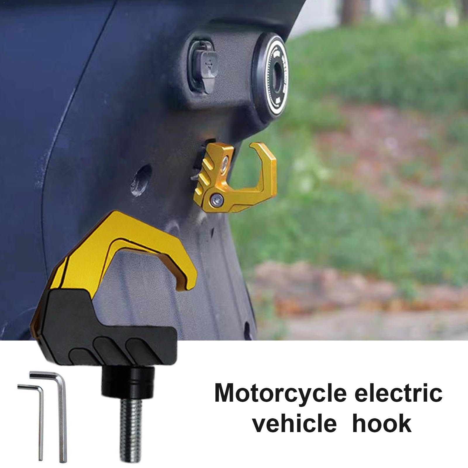 Gancio per manubrio di moto, gancio per borsa da manubrio di moto, gancio per borse elettriche da appendere per scooter, moto