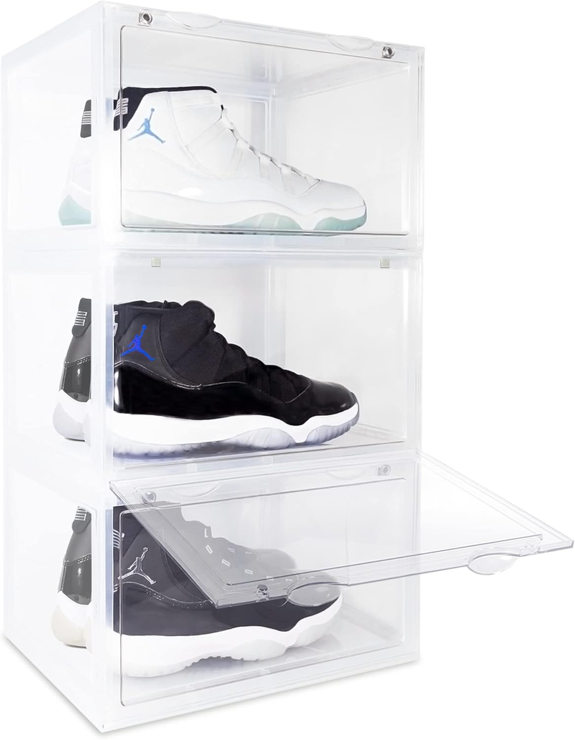 OLLIE XL Shoe Storage Boxes Foldable and Stackable Shoe Storage