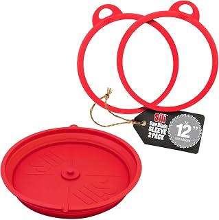 12" Sili Sleeve Silicone Saw Blade Covers (2 Pack) & Sili Saw Blade Cleaning Tray