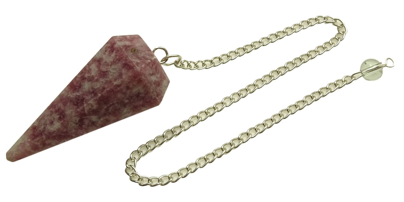 HARMONIZELepidolite Pendulum Dowsing Reiki Healing Crystal Stone Spiritual Energy