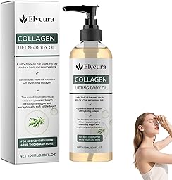 Elycura Collagen Oil, Olio Per il Corpo Lifting Al Collagene Elycura, Olio Nutriente Per Pelli Mature, Oli Illuminanti, Idratante Rassodante Non Grassa, Per Collo, Petto, Braccia, Gambe (1 bottiglia)