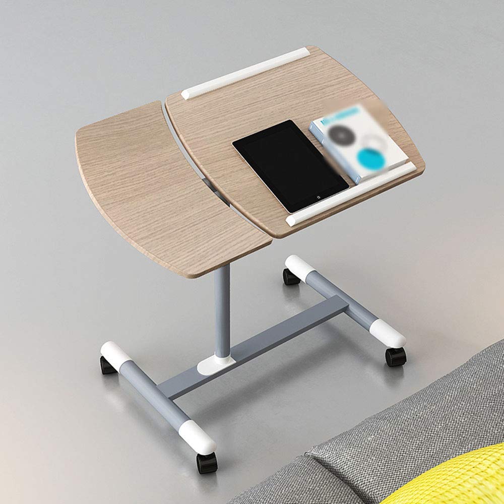 WYZXR Adjustable Bedside Notebook Desk, Lazy Computer Desk Home Simple Desk Breakfast Coffee Table Removable Can be rotated (Color : B, Size : 40 71CM)