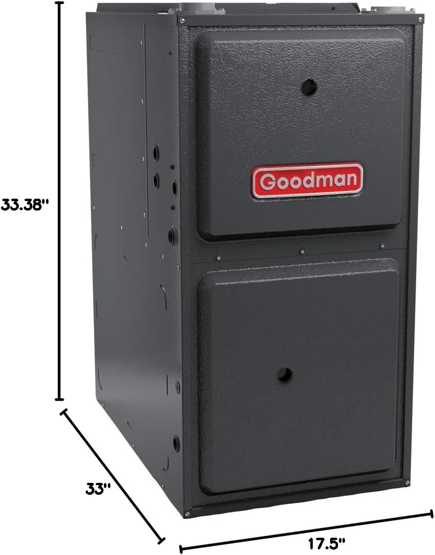 Goodman 100,000 BTU 96% Efficiency multi-speed, single-stage upflow/horizontal Furnace Model: (GR9S961005CN) Cabinet is 21 inches wide-R32 Ready-Nationwide installation-NOT including CA