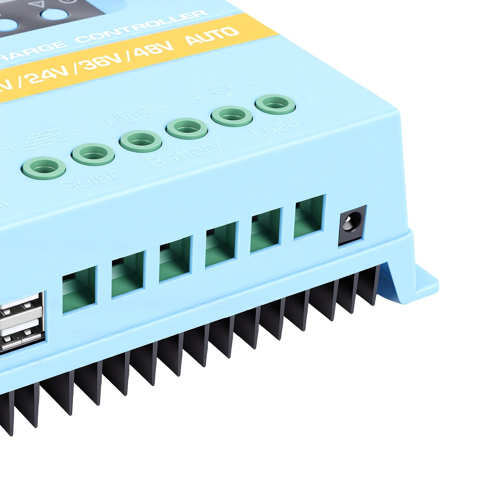 YWBL-WH Contrôleur de Charge Solaire 100A MPPT, écran LCD Double USB