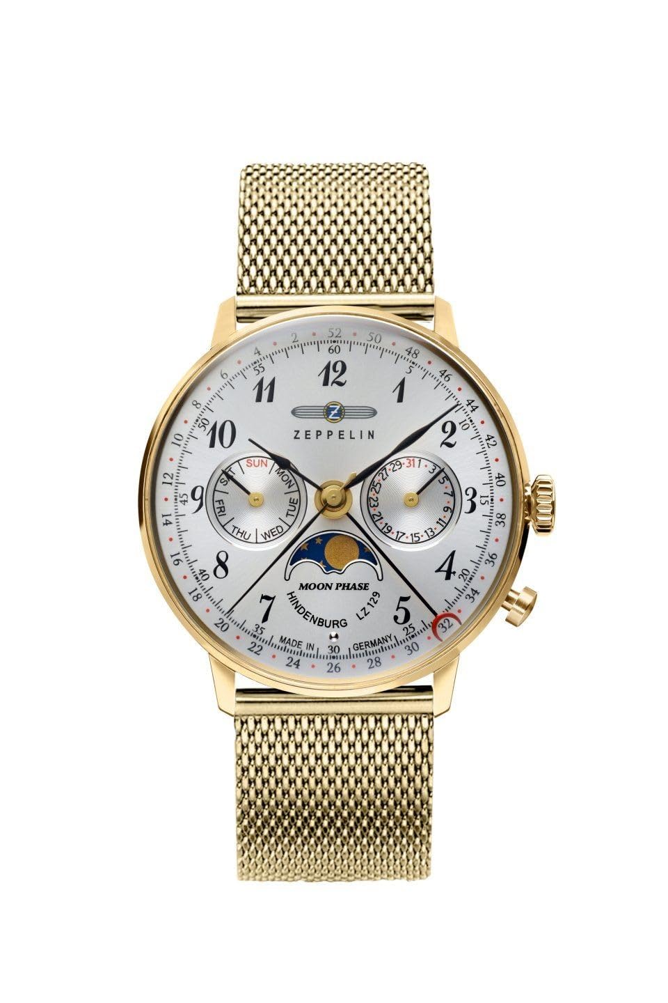 Zeppelin LZ 129 Hindenburg Mondphase 7039M1 Wristwatch for women