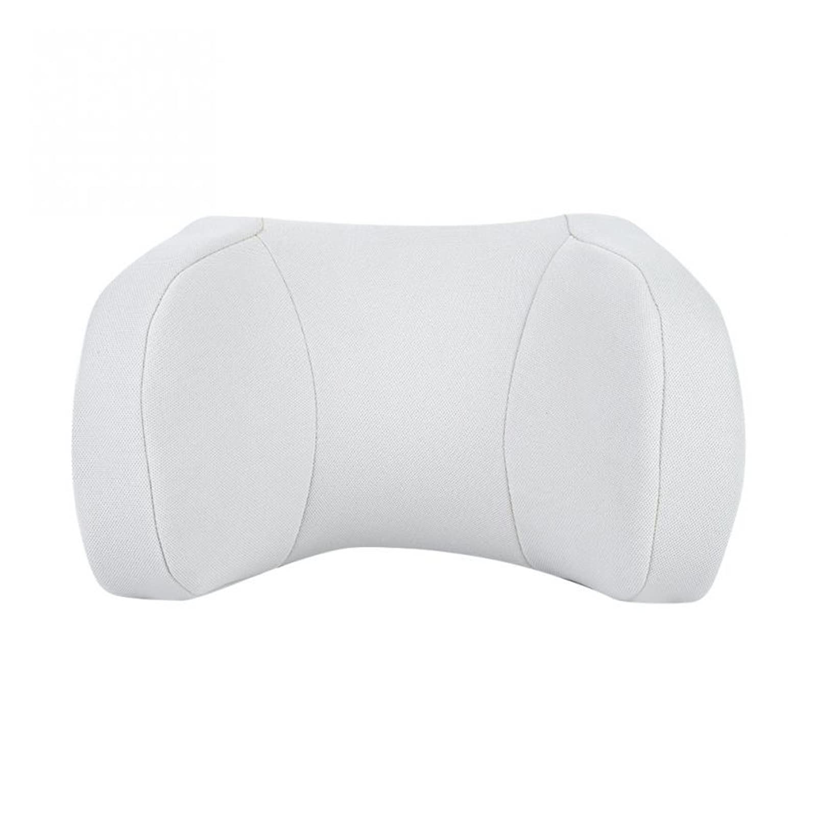 Auto Car Pillow Seat Neck Resting Headrest Sleeping Pillow Cojín Head Support for Rest Black/White Car Accessories (Color : Bianco)