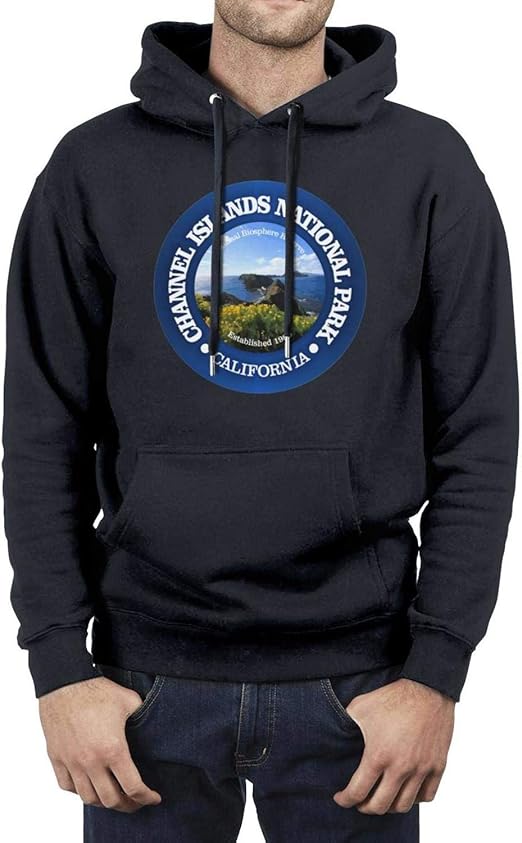 Men Music Long Sleeve Hoodies Channel Islands National Park Hoodies Sweatshirt