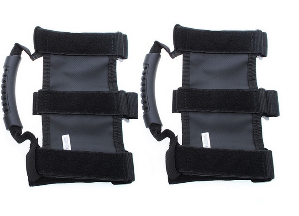 Updated Roll Bar Grab Handle for Jeep Wrangler JK Sport X Sahara Unlimited Rubicon 1955-2015 (Pack of 2)