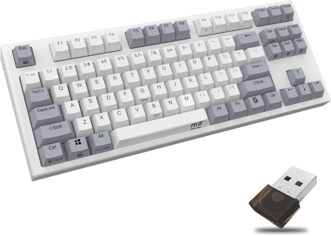 Amazon | NiZ キーボード 【X87白い】 静電容量無接点方式 ワイヤレス