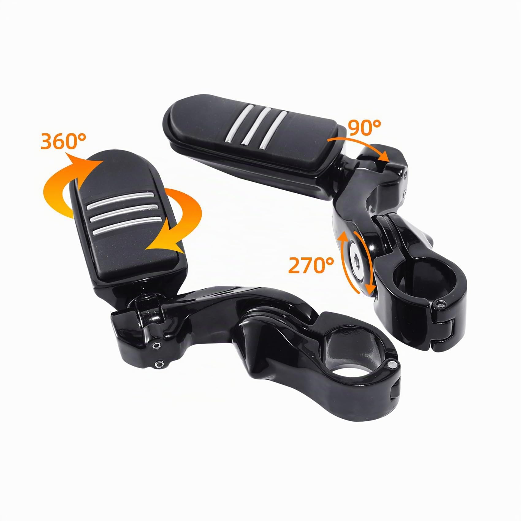 TCMT Highway Pegs Autobahn Fußstützen 32mm Motorschutzbügel Motorrad Highway Fußrasten Passend für Harley Touring Road Electra Street Glide Road King Dyna Sportster