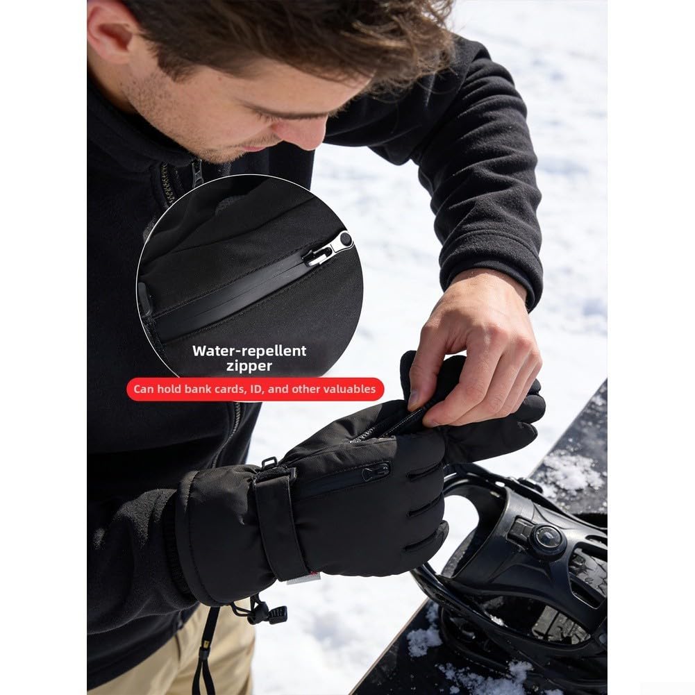 Feegow Guantes de Esquí Impermeables Táctiles Invierno
