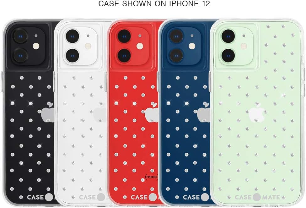 Case-Mate - Sheer GEMS - Case for iPhone 12 and iPhone 12 Pro (5G) - 10 ft Drop Protection - 6.1 inch - Sheer Gems
