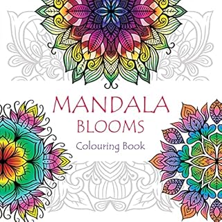 Cherish Her Adult Colouring Books - Mandala Blooms - Patterns Flowers Landscapes Colour Art Therapy Book