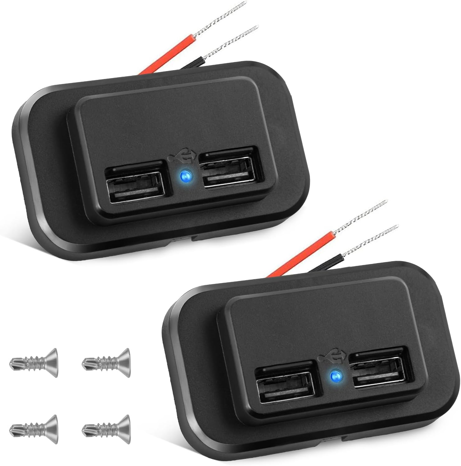 3 Ports 12V USB Outlet, PD3.0 Type C & Dual USB A 3.1A Charger Socket