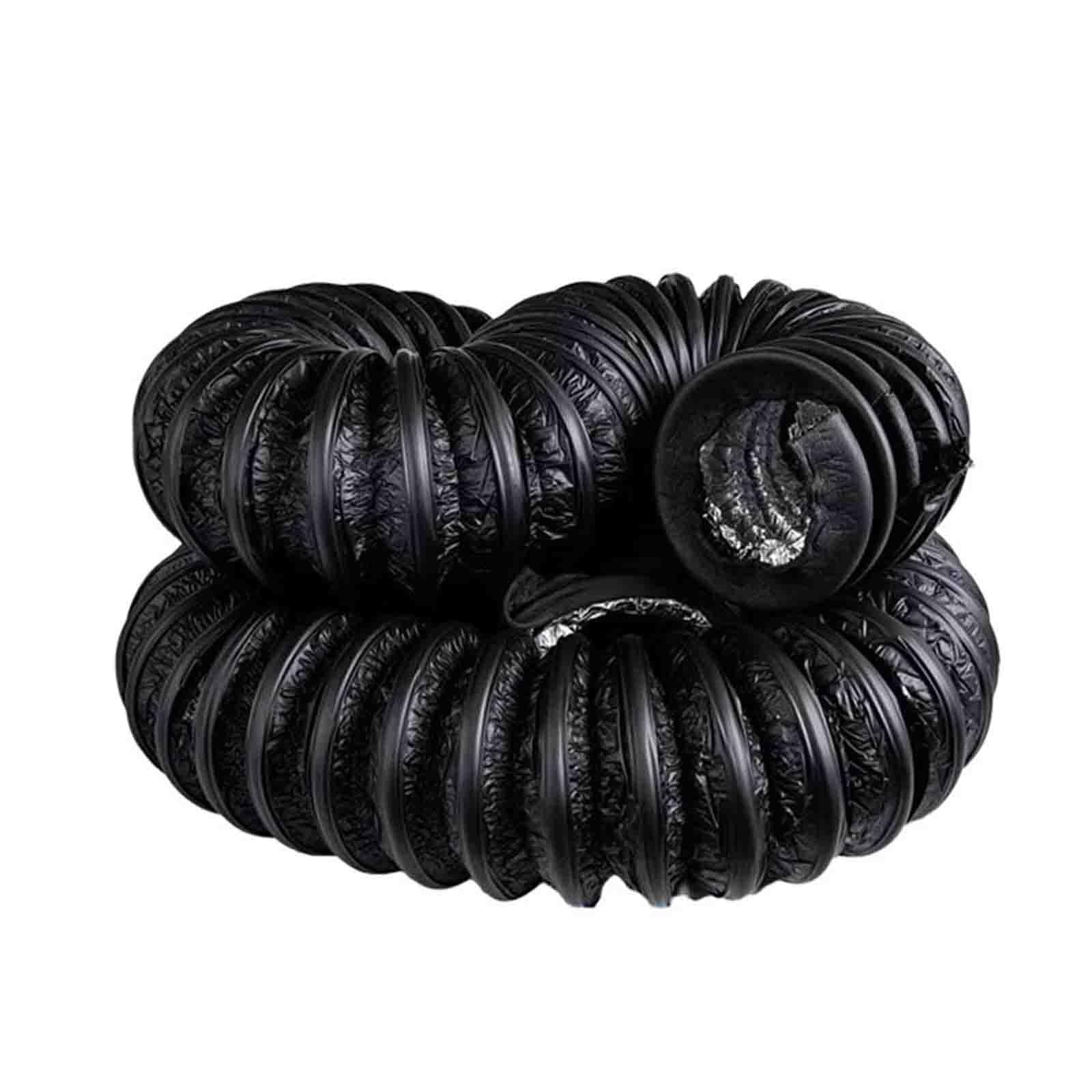 Tubo flessibile per condotti dell'aria condizionata (HVAC) da 100 mm a 500 mm, condotto dell'aria condizionata isolato da 6 m, tagliabile, ventilazione dell'asciugatrice in PVC e alluminio per