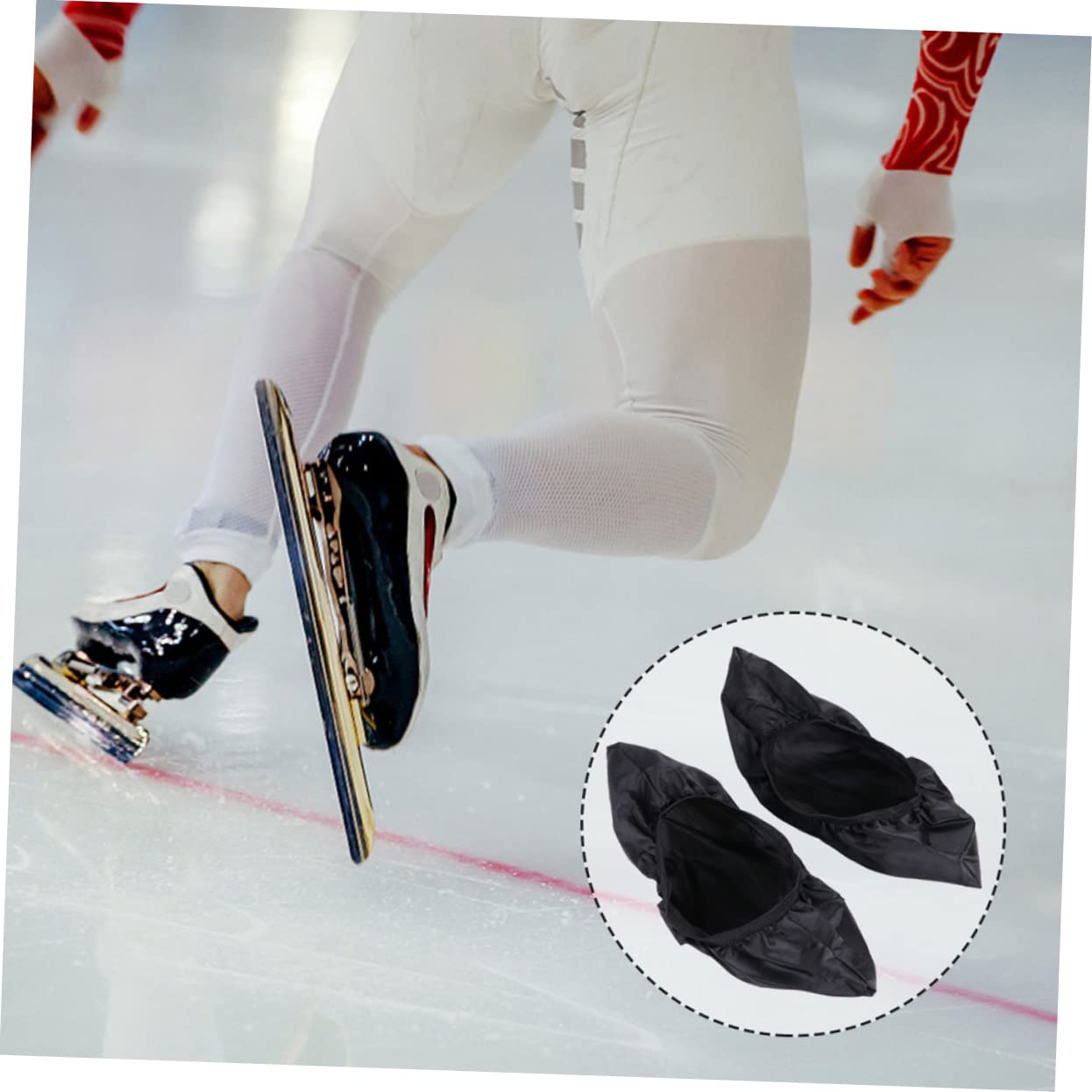 Abaodam Cubiertas De Cuchillas De Patinaje sobre Hielo De Fundas Accesorios Hockey Y Patinaje Artístico Y Portátil