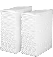 ChefLand Linen Feel Disposable Guest Towels 200 Pack - Soft Cloth-Like White Paper Napkins, Highly Absorbent for Bathroom, Parties, Weddings
