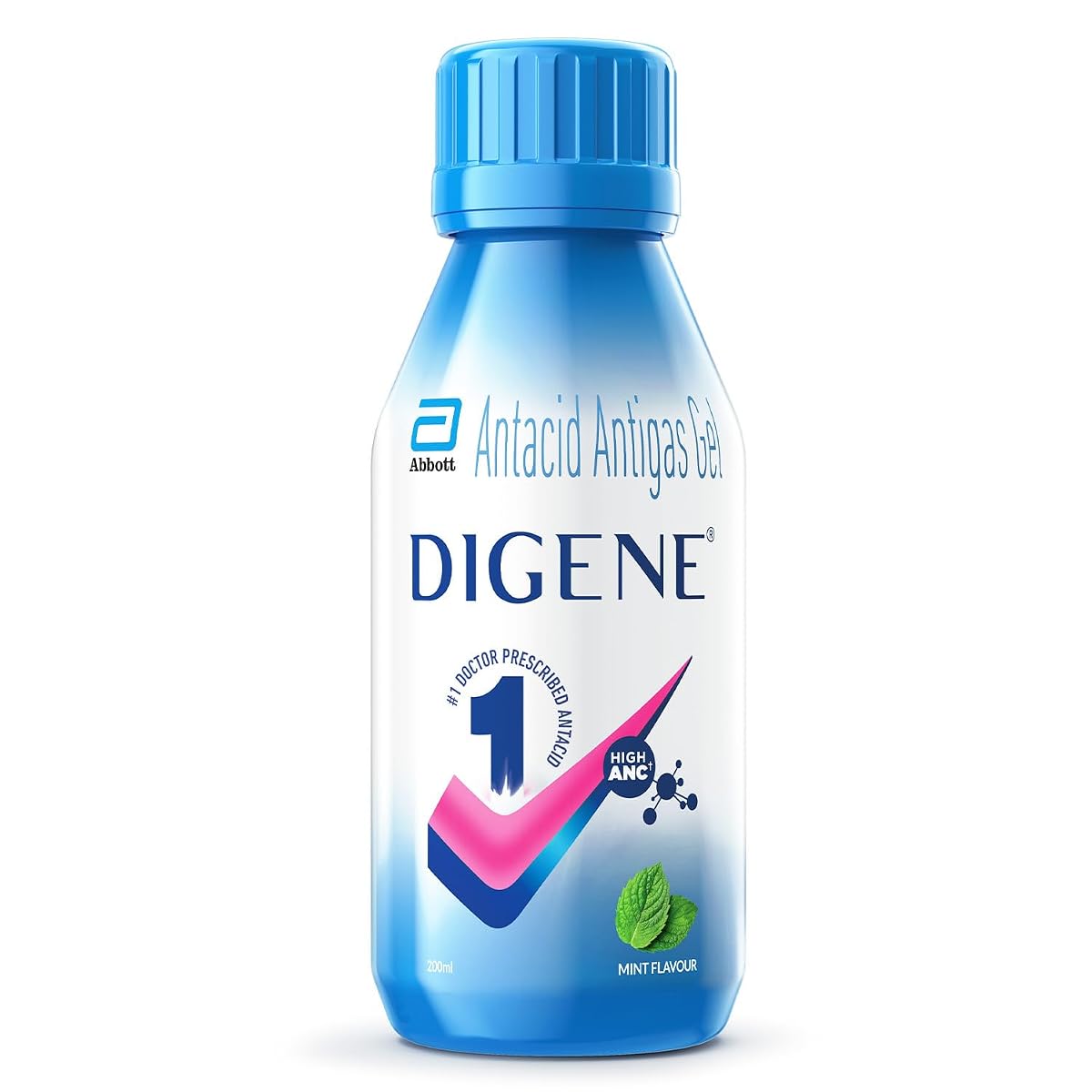 Digene Mint - Bottle of 200ml Antacid Antigas Gel | Quick and Lasting Relief