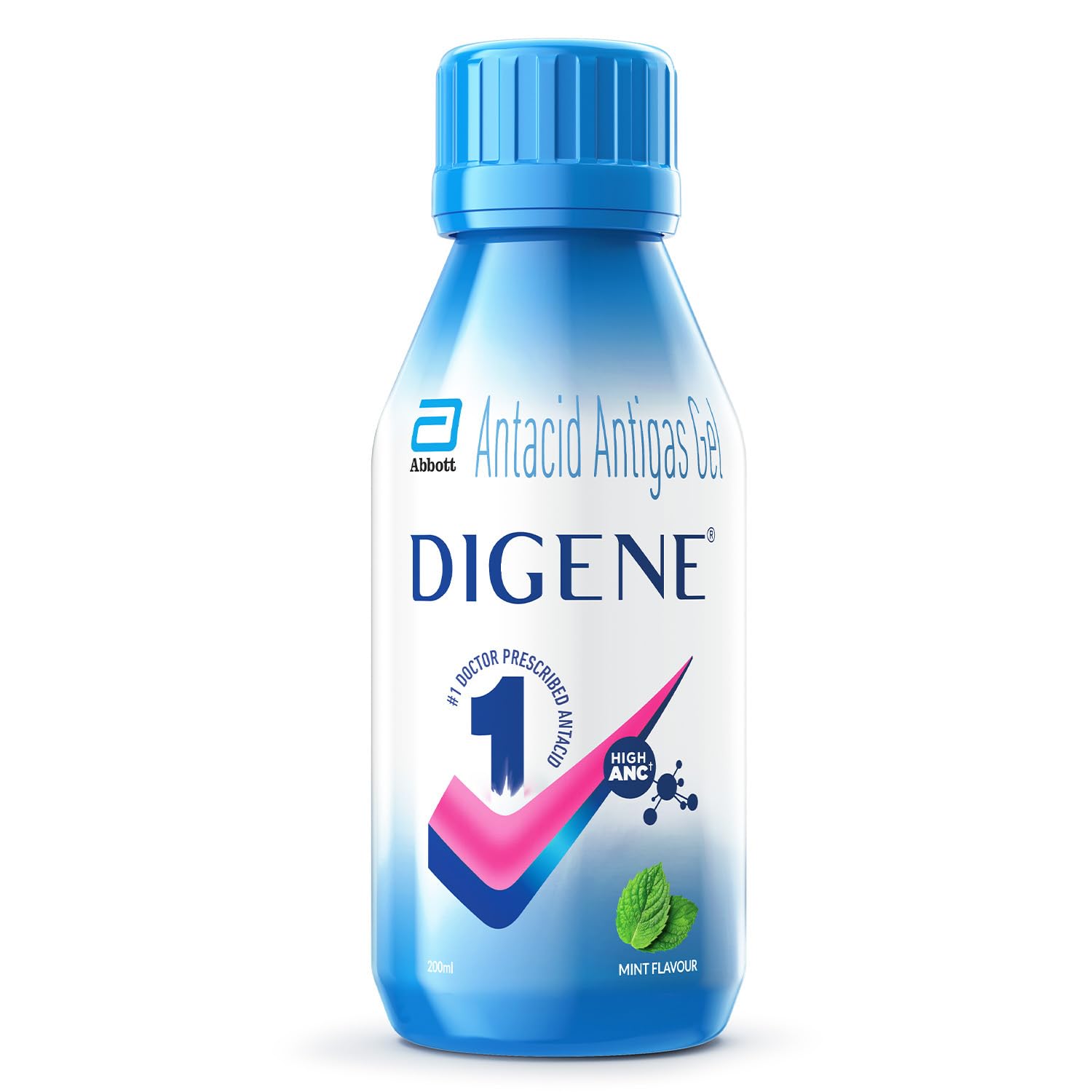 Digene Mint - Bottle of 200ml Antacid Antigas Gel | Quick and Lasting Relief