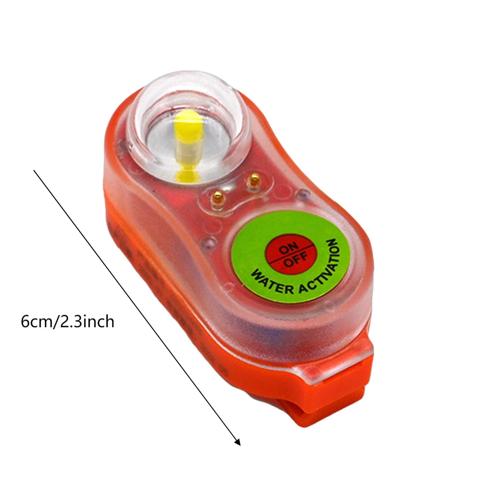 Generico Luce per giubbotto di salvataggio, luci per giubbotto di salvataggio da 6 pezzi, luci di emergenza stroboscopiche attivate dall'acqua per di marine e acquatiche