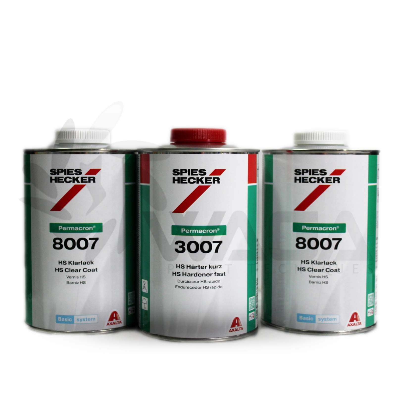 SPIESHECKER Kit Trasparente 2 Litri HS 8007 + CATALIZZATORE 1 LITRO 3007