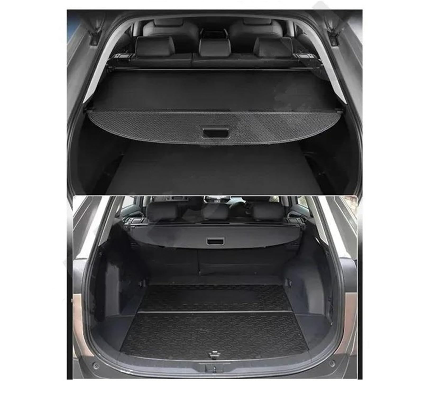 Genérico Retráctil Cubierta Carga para Chery para Tiggo 9X 9 Ebro S900 2024-2027 5/7 Cubierta Cortina Maletero Coche Protectores Maletero Retráctiles(Canvas,7seat)