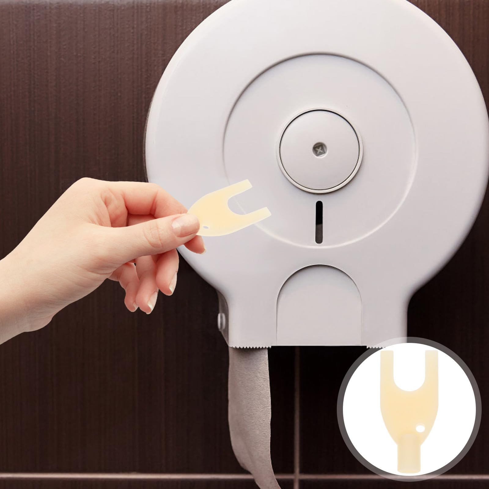 Clé Beige pour ABS Distributeur de Serviettes en Papier Compacte et Facile à Nettoyer, pour Usage Commercial et Domestique
