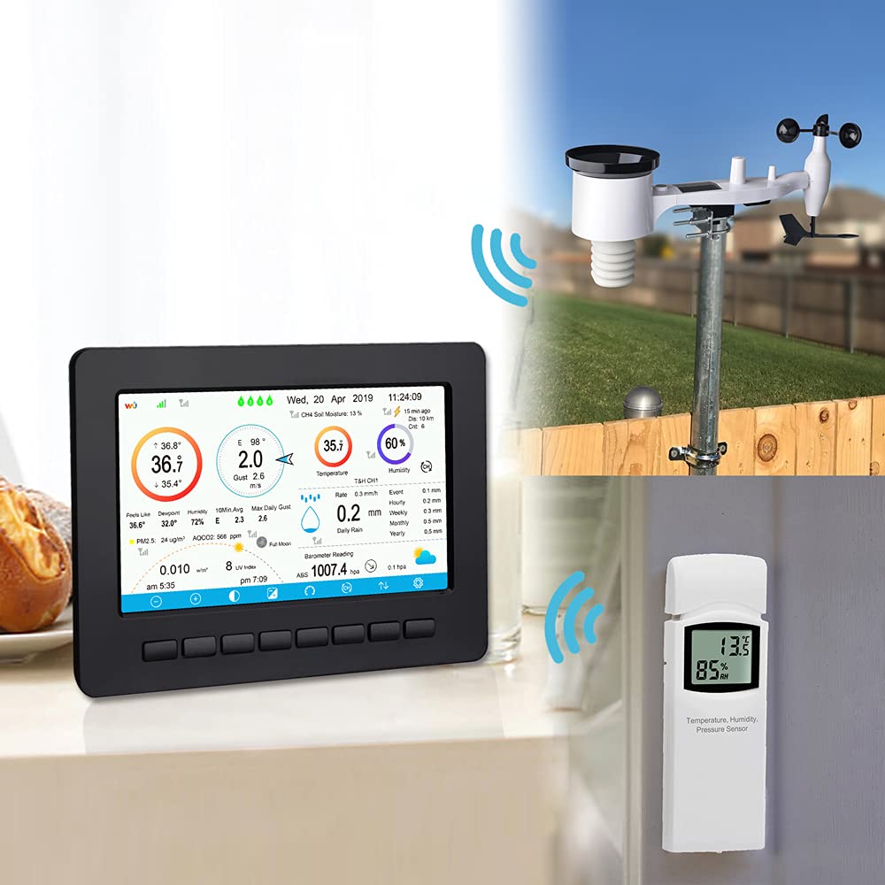 Ecowitt Wireless WiFi Weather Station Digital Weather Forecast with