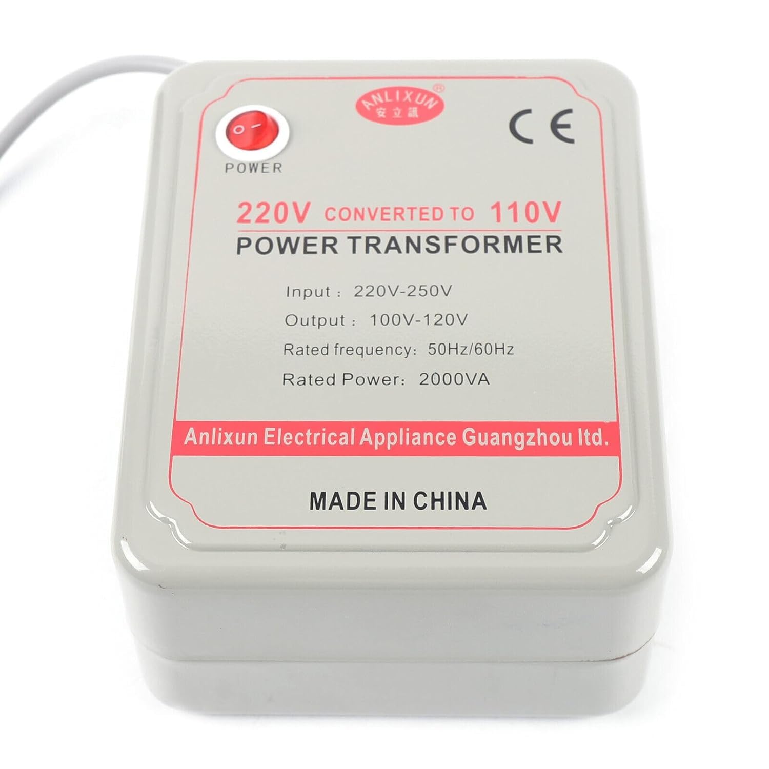 Convertidor de voltaje, 220-250 V a 110-120 V, transformador de tensión, adaptador de voltaje, para hogares de una potencia inferior a 1000 W