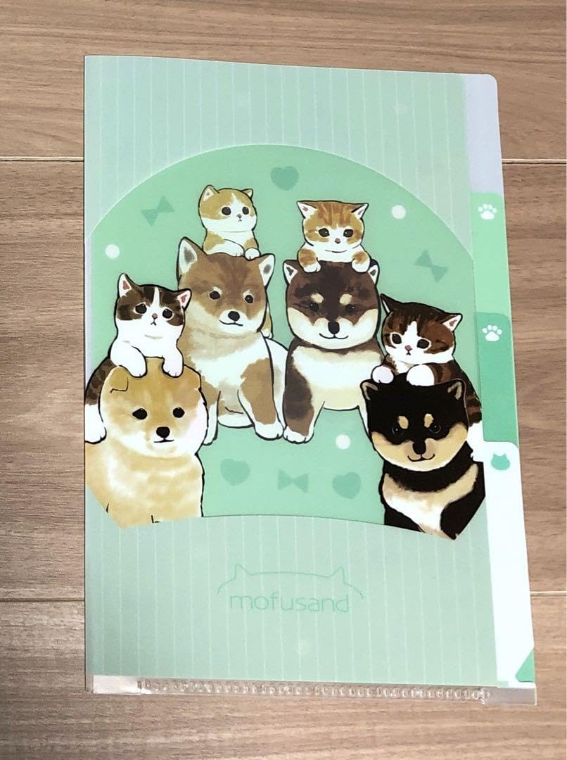 Amazon.co.jp: モフサンド クリアファイル 3ポケット A5サイズ 柴犬