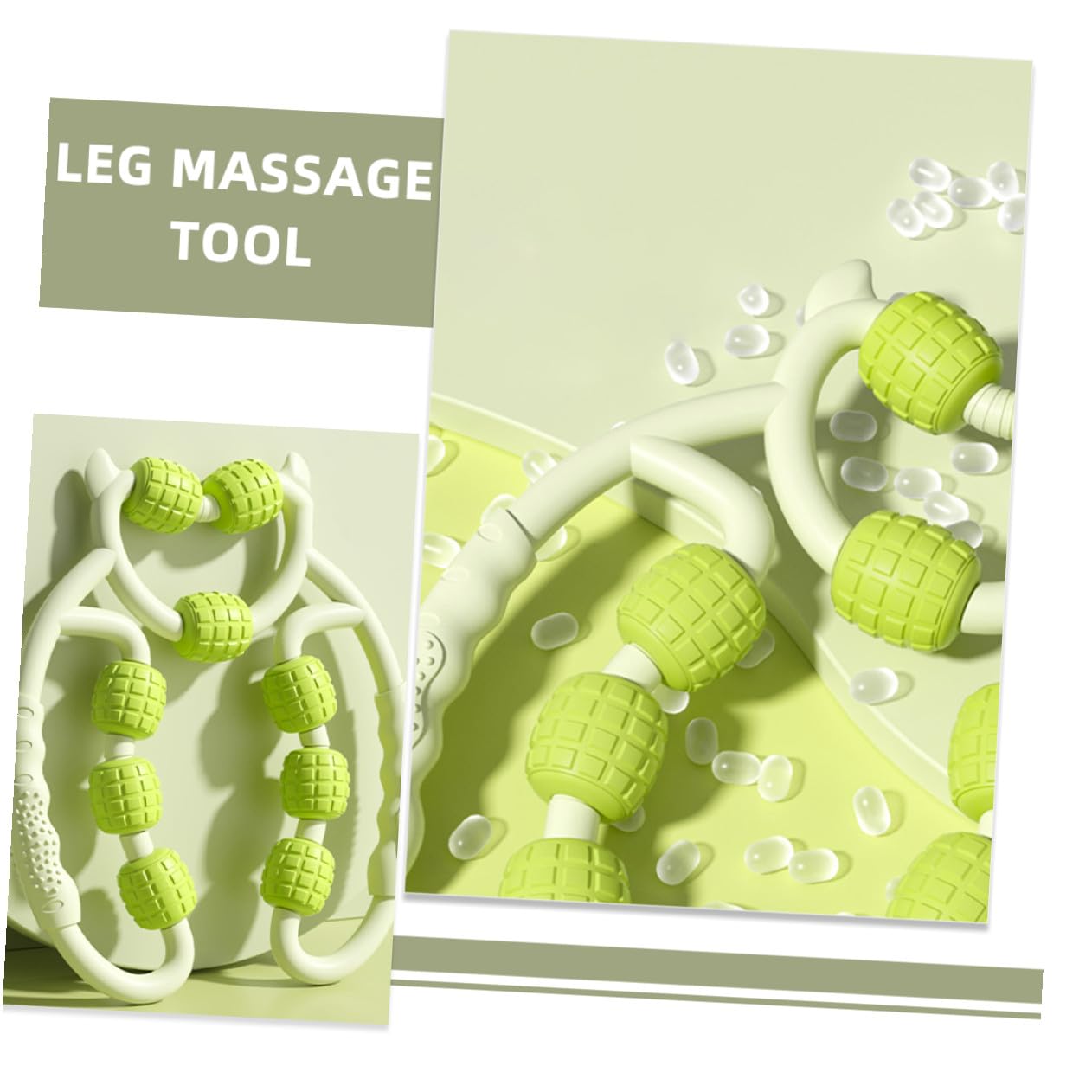 2stücke Beinmassage Roller Wadenrolle Muskelmassagegerät Beinmassagerolle für Muskelentspannung Massagerolle Wadenmassagerolle aus Robustem Material Einfach zu Handhaben