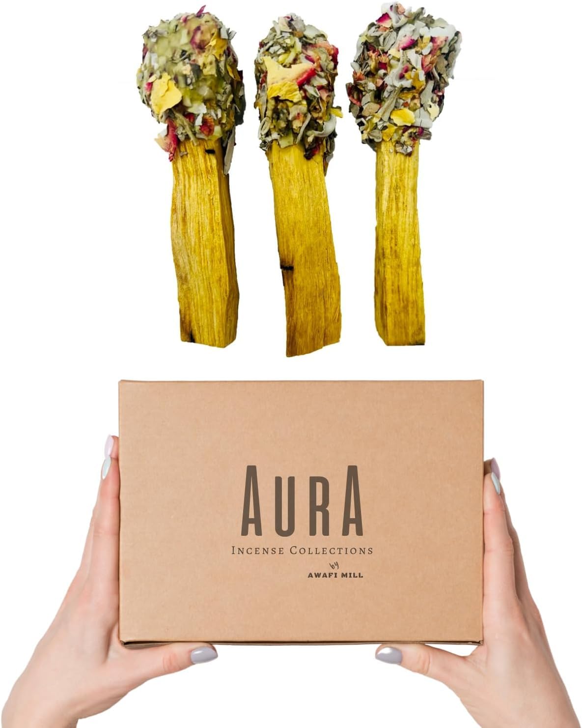 Awafi Mill Palo Santo Smudge Pops | Gift Ideas | Smudge Kit | بالو سانتو سمادج بوبس (Pack Of (12) Pops) Pack Of ( 12 ) Pops