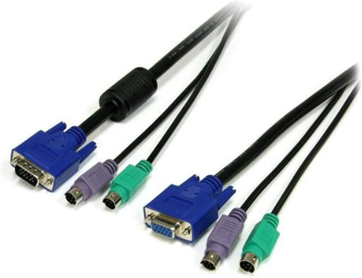 15 ft 3in1 Universal PS/2 KVM Cable 15ft VGA KVM Cable