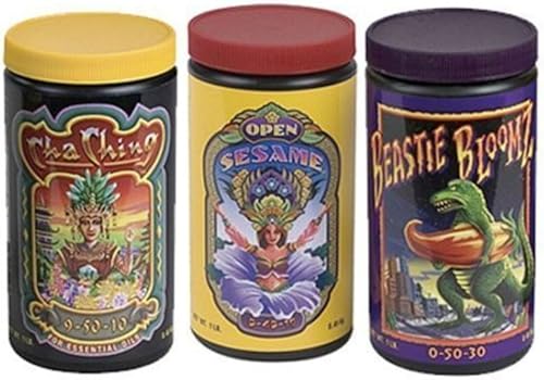 Fox Farm Soluble Tri Pack 1 lb Cada Beastie Bloomz Open Sesame Cha Ching