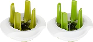 Fruit Wedge Slicer - Pack of 2 - Lime Cutter Wedges with Stainless Steel Blade - Lemon Slices Wedger