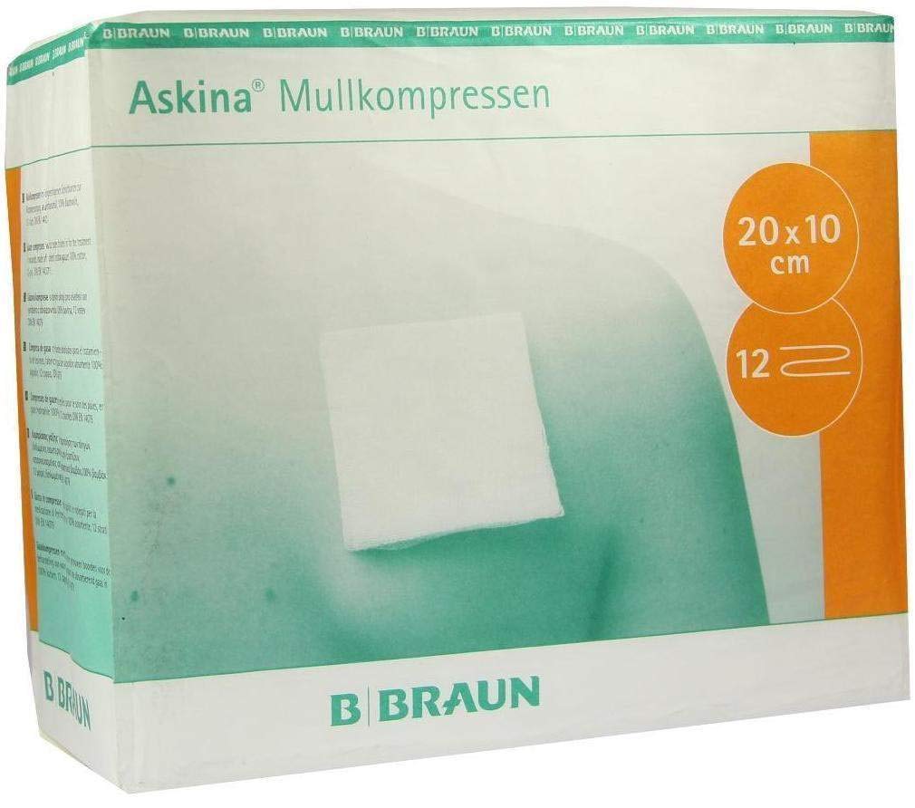 B. Braun Petzold garza non sterili 10 x 20 cm 12 scomparti. 100 pezzi