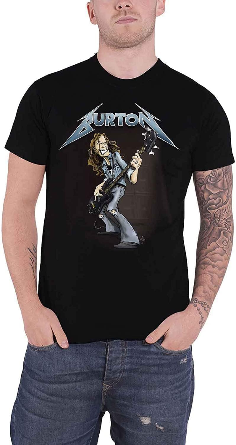 Burton, Cliff Squindo Stack Men T-Shirt Black, 100% Cotton, Regular (Large)