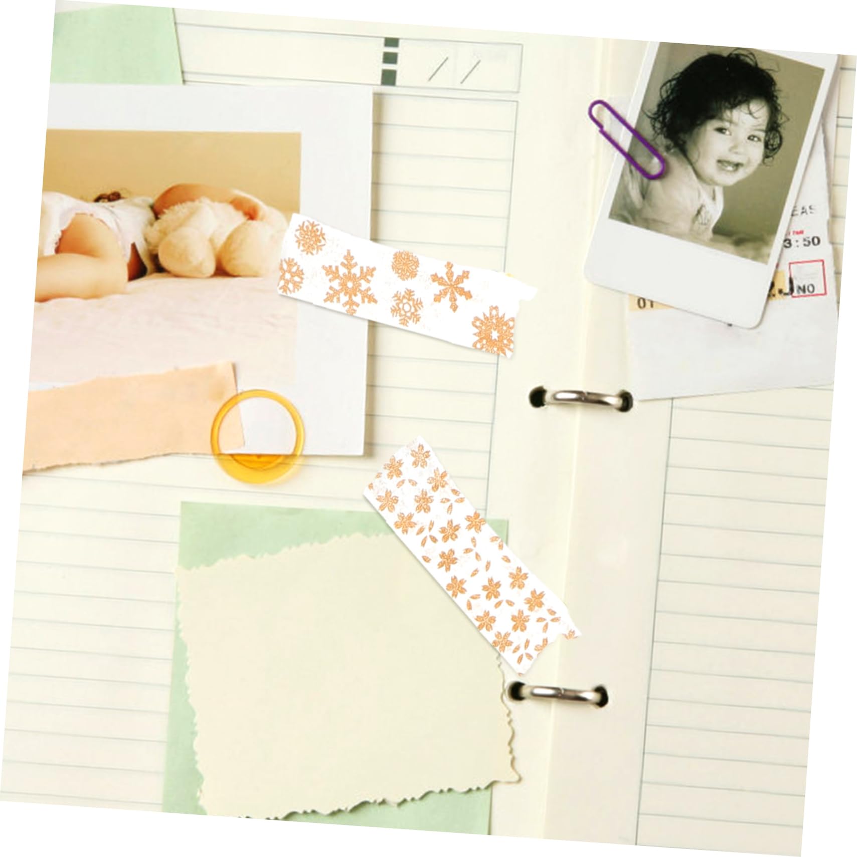STOBOK 40rotoli Nastro Washi Decorativo Con Motivi Dorati Per Scrapbooking e Diari Adesivi Per Progetti Fai Da Te Decorazioni Per Regali e Album Fotografici