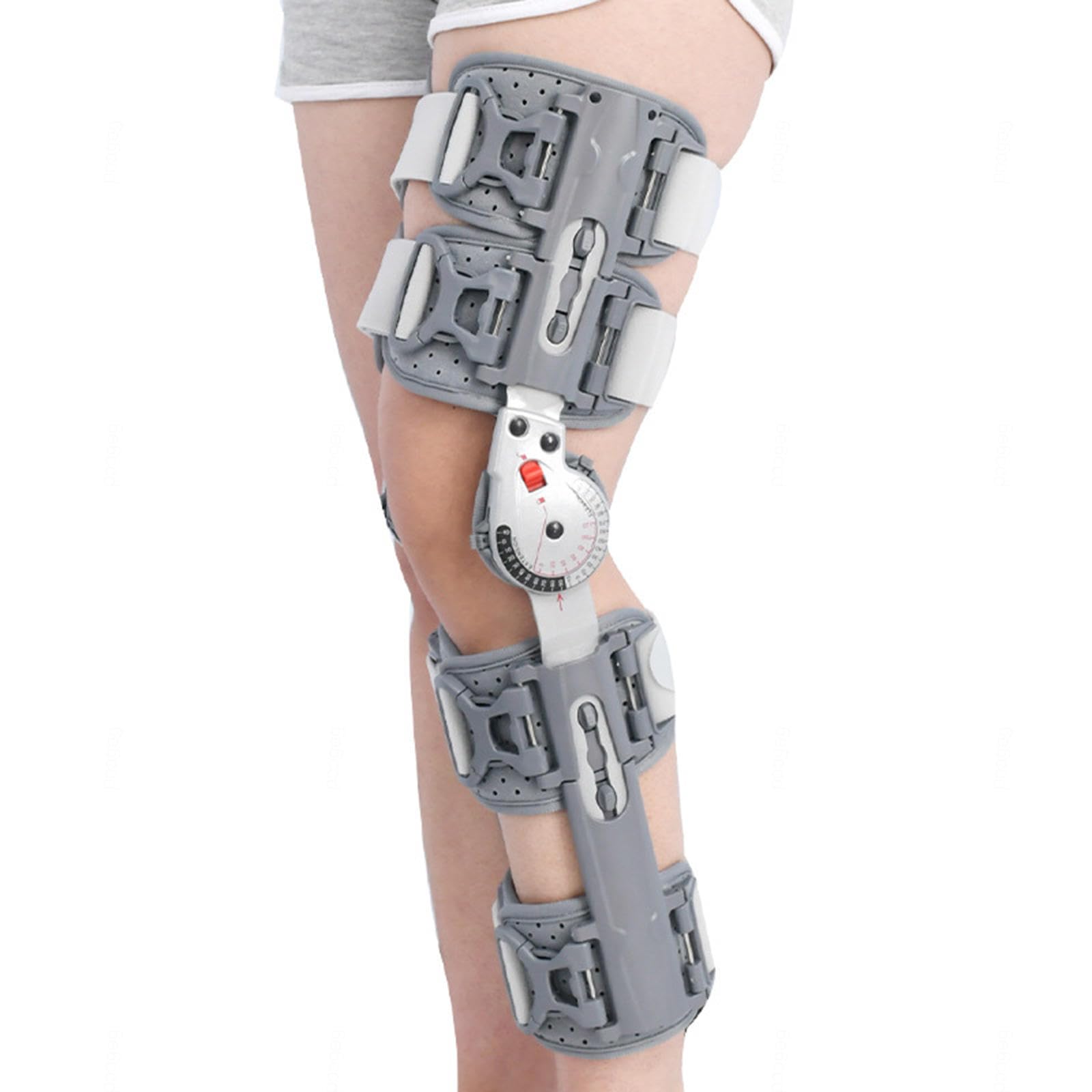 Post Op Hinged ROM Knee Brace,Adjustable Knee Immobilizer,Medical Orthopedic Support Stabilizer Locking After Surgery, for Arthritis Pain, Osteoarthritis,Meniscus Tear