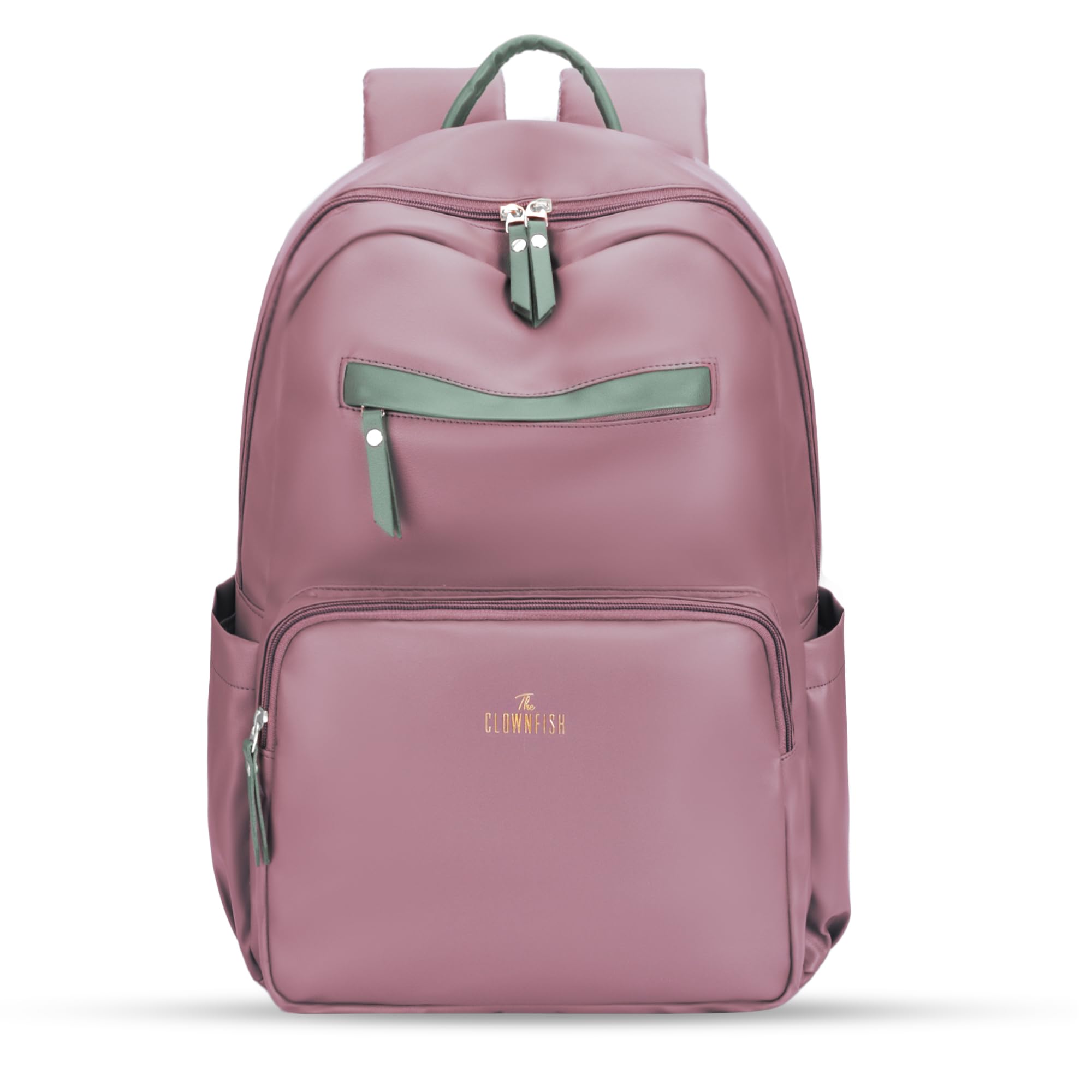 THE CLOWNFISH Womens Laptop Backpack | Vegan Leather Laptop Bag for Office, College, Travel | Fits 15.6 Inch Laptop | Stellar Collection - Light Pink colour (B0D9Q47XS7) Amazon Price History, Amazon Price Tracker