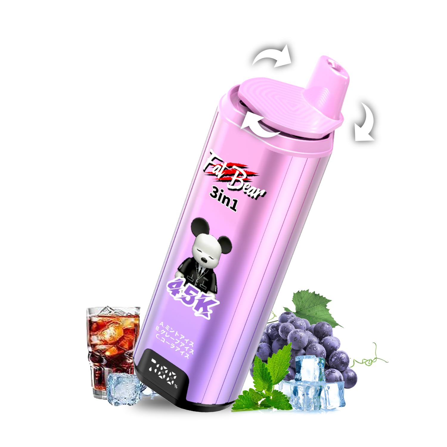 Amazon | 【1台で3風味吸える 45000回吸引可能】ZTOP 電子